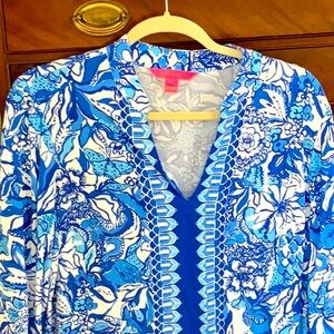 Royal blue Lilly Pulitzer tunic top.
